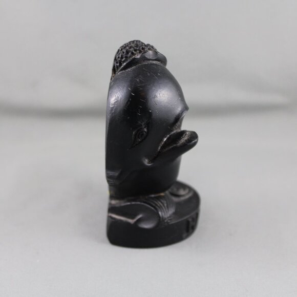 Vintage Coco Joe Figurine - Tiki Whale with Hat - Made with Lava - Picture 7 of 8